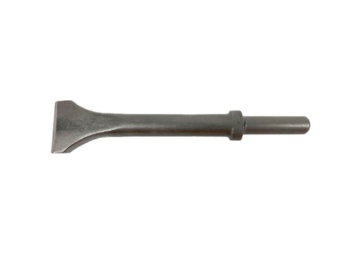 Pneumatic Chipping Hammer Bit 9" Flat Chisel 2" Wide Round Shank Oval Collar