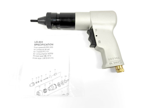 Pneumatic Air Rivnut Clinch Nut Tool AE803-2520 1/4-20