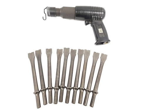 Pneumatic Pistol Grip Air Riveting Hammer MP-1010-F + 10 Bits