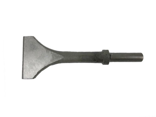 Pneumatic Chipping Hammer Bit 9" Flat Chisel 3" Wide Round Shank Oval Collar 323-3