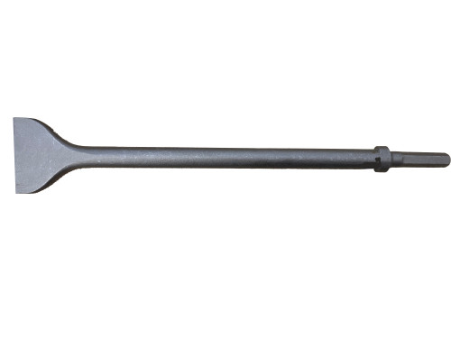 Pneumatic Chipping Hammer Bit 18" Flat Chisel 3" Wide Hex Shank Oval Collar