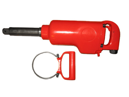 Pneumatic 1" Square Drive Impact Wrench with 6" Extended Anvil