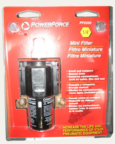 Pneumatic 1/4" Air Line Filter Ingersoll Rand PF2020 2 Piece Lot