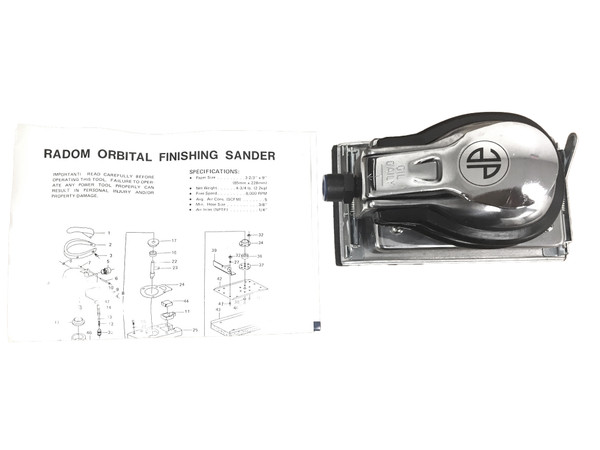 Pneumatic Orbital Finish Sander with Pad Astro 313T
