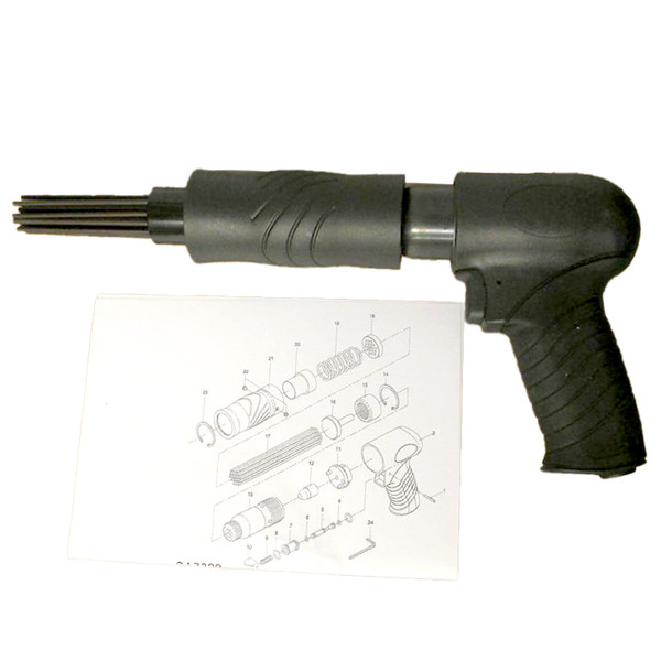 Pneumatic Pistol Grip Needle Scaler SM-7329