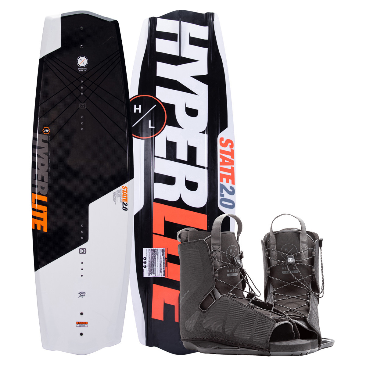 Hyperlite State 2.0 140cm Wakeboard Package with Frequency Bindings -2025