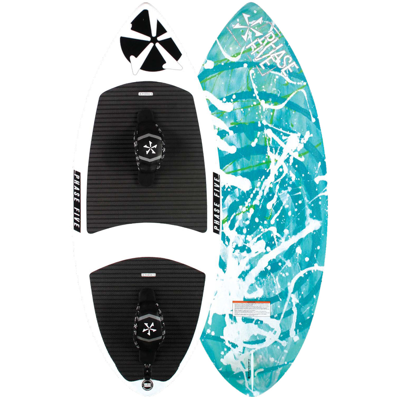 PHASE 5 Ratchet 54" Skim Style with Straps Wakesurfer