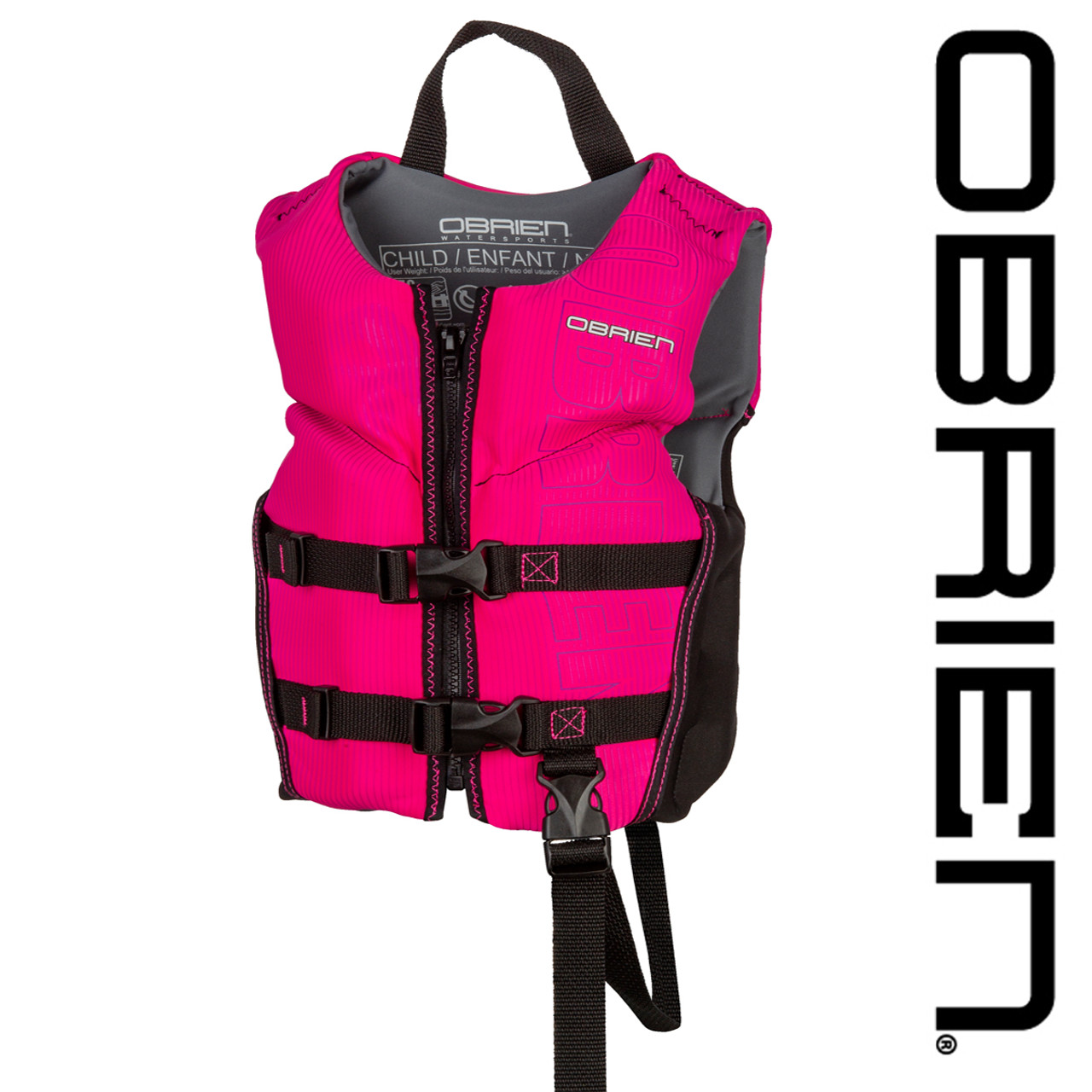 O'Brien Girl's Child Flex V-Back Neo Vest