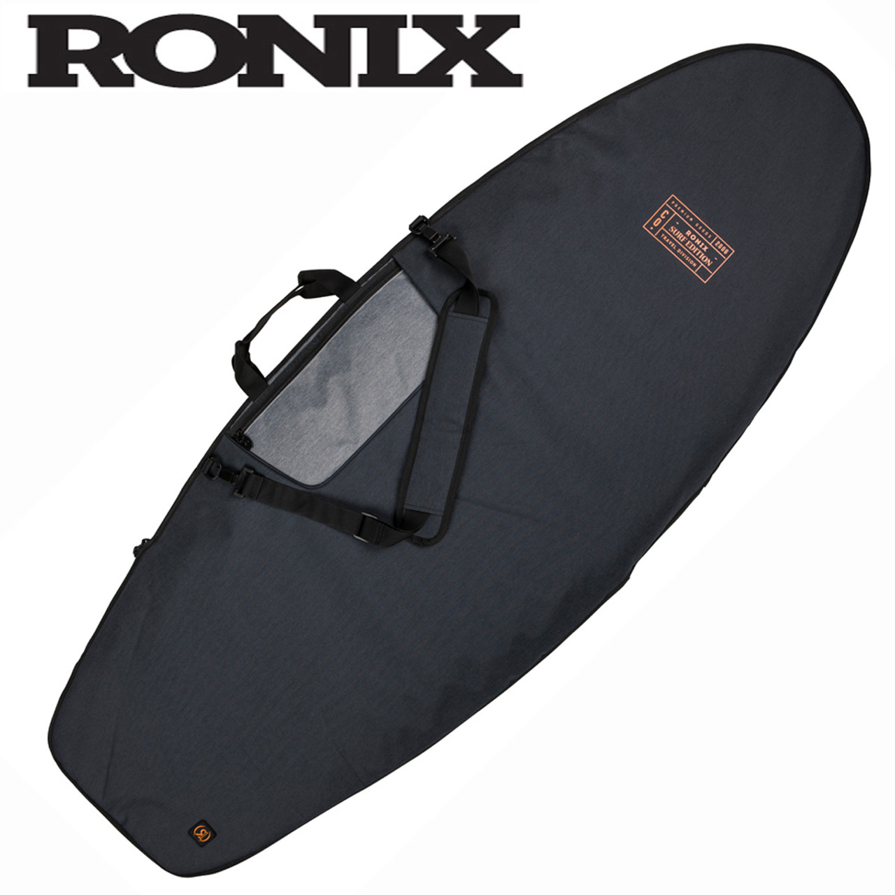 Ronix Dempsey Surf Bag Fits up to 5'9" Charcoal / Orange