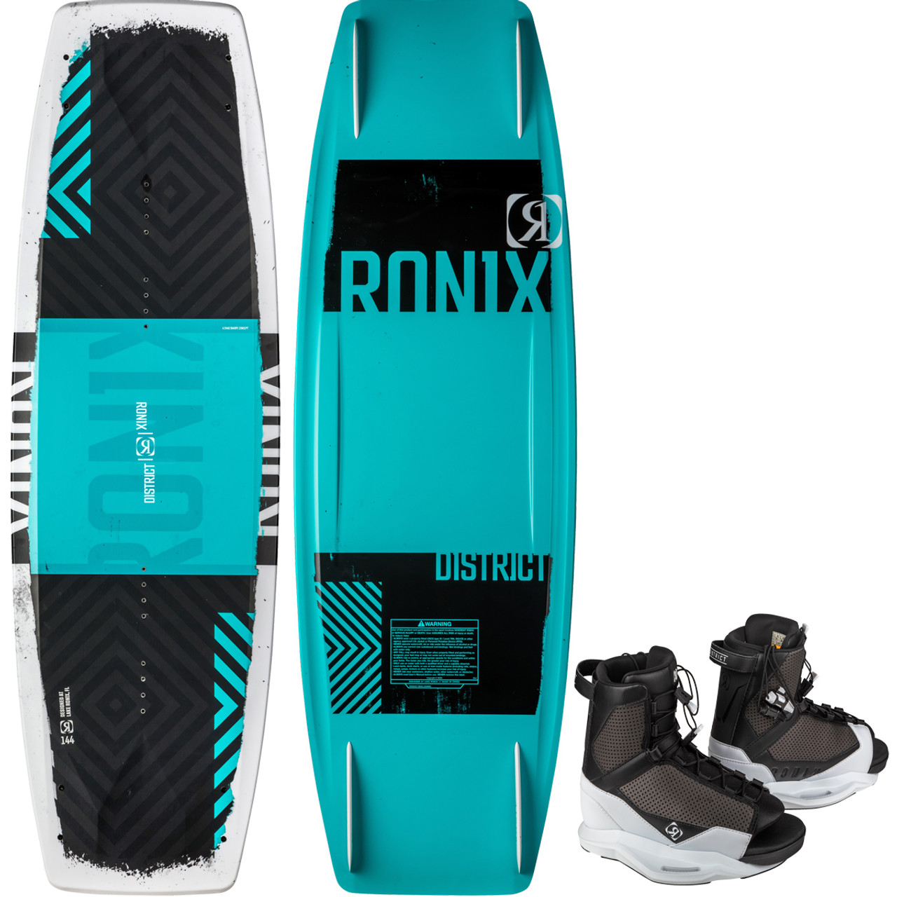 Ronix District 134 cm Wakeboard Package with District Bindings 2022