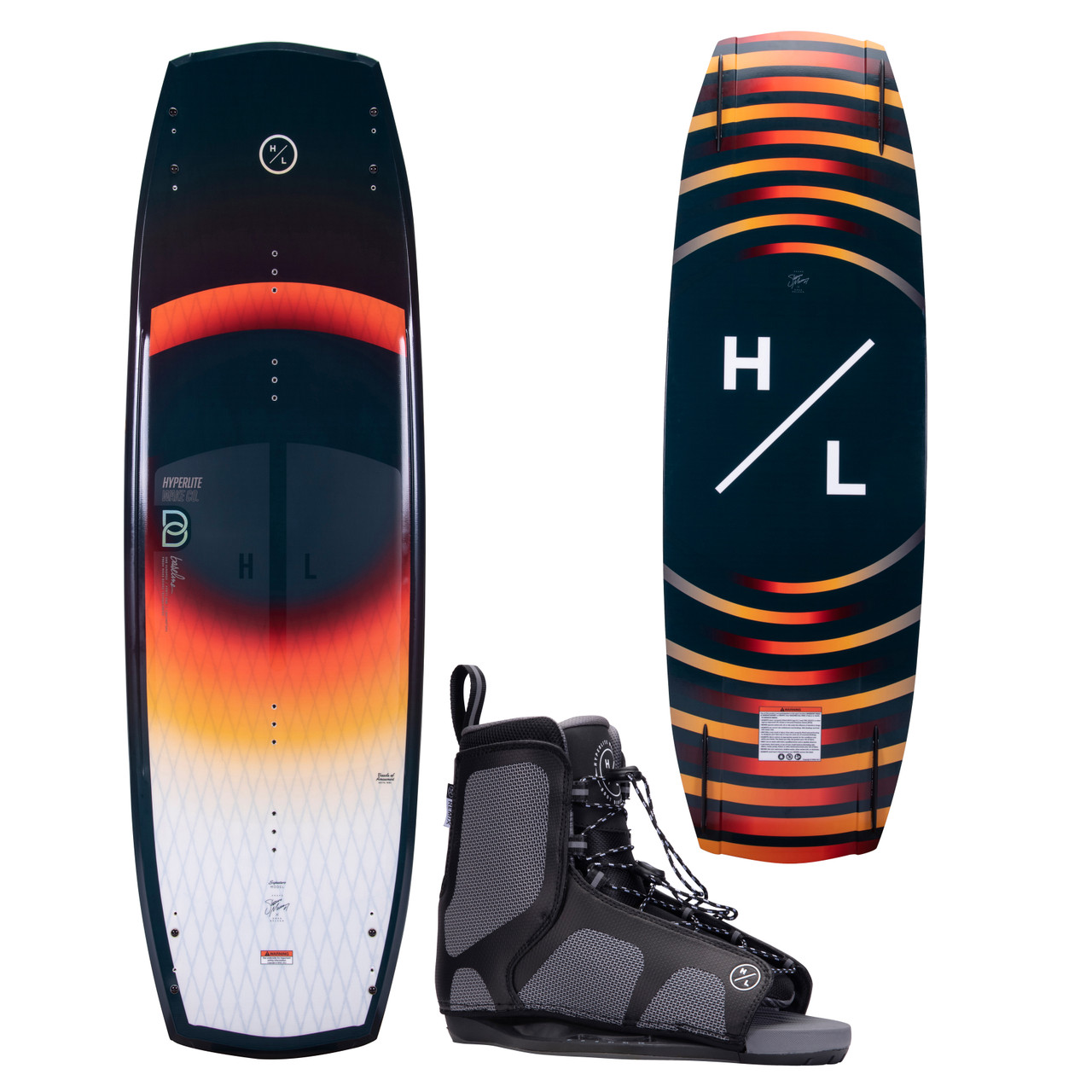 Hyperlite Baseline 136 cm Wakeboard Package with Remix Boots