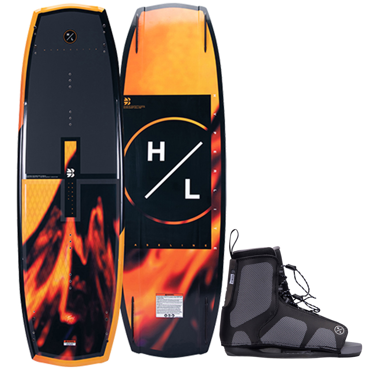 Hyperlite Baseline 146 cm Wakeboard Package with Remix Boots