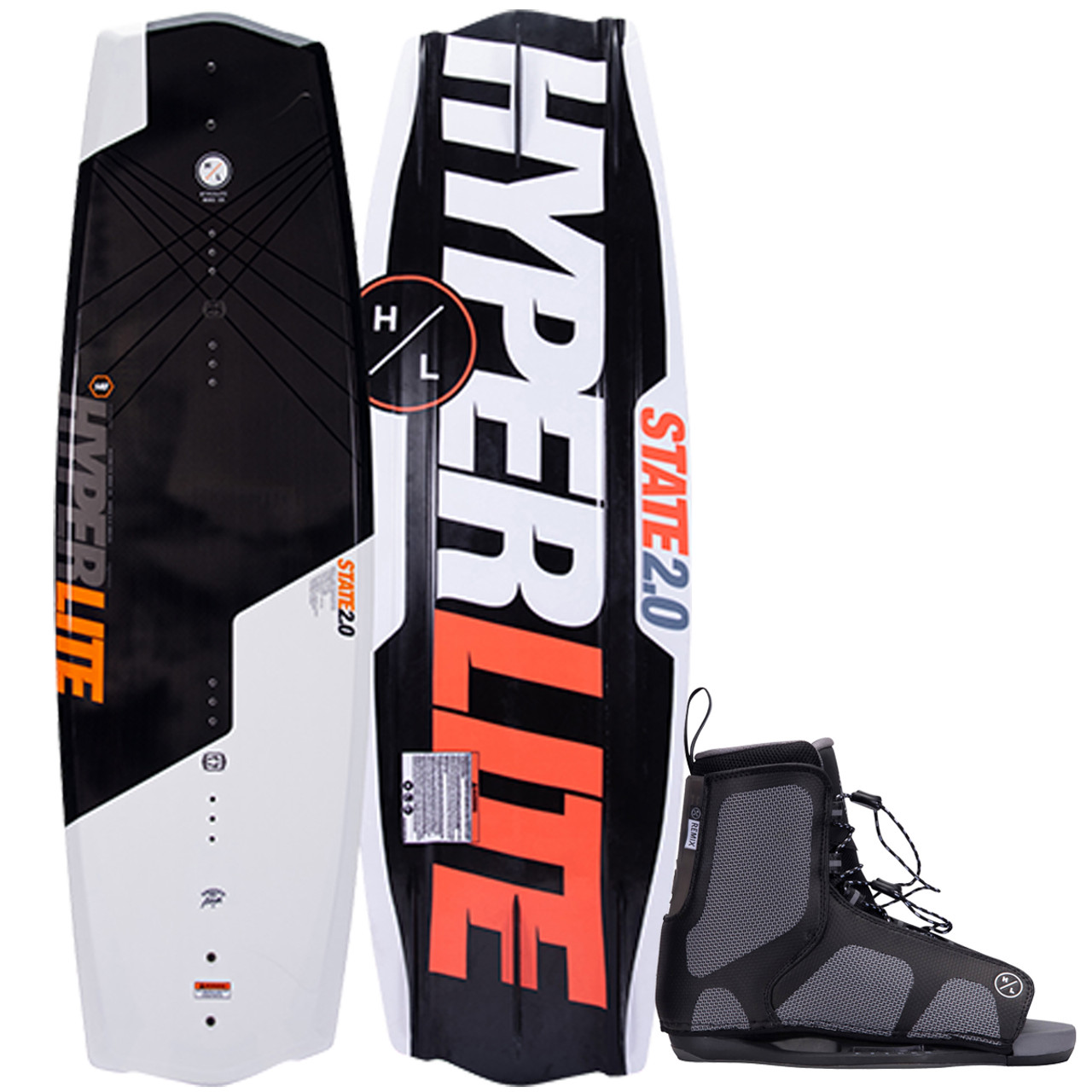 Hyperlite State 2.0 145cm Wakeboard Package with Remix Bindings