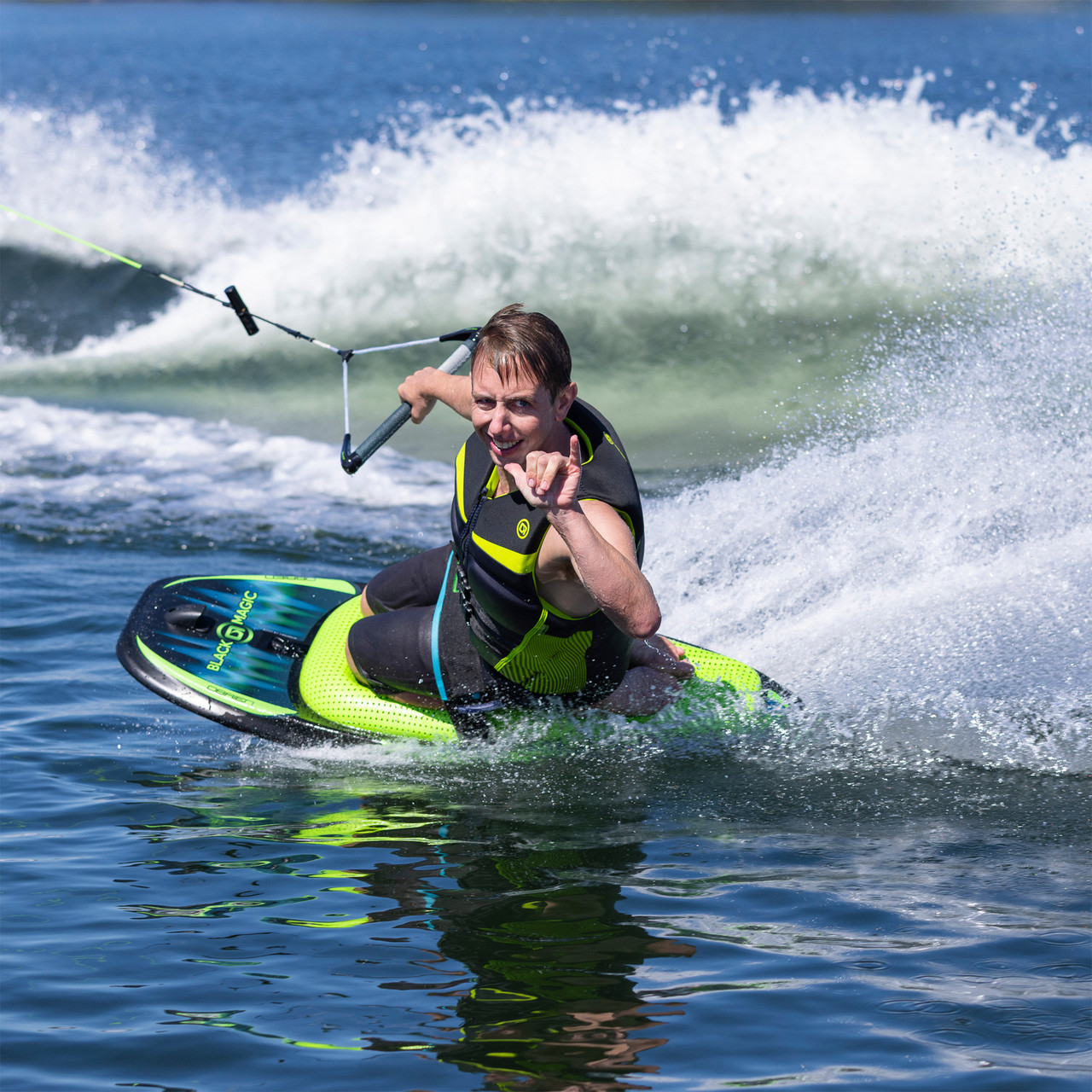 O'Brien Black Magic Kneeboard with Integrated Hook at