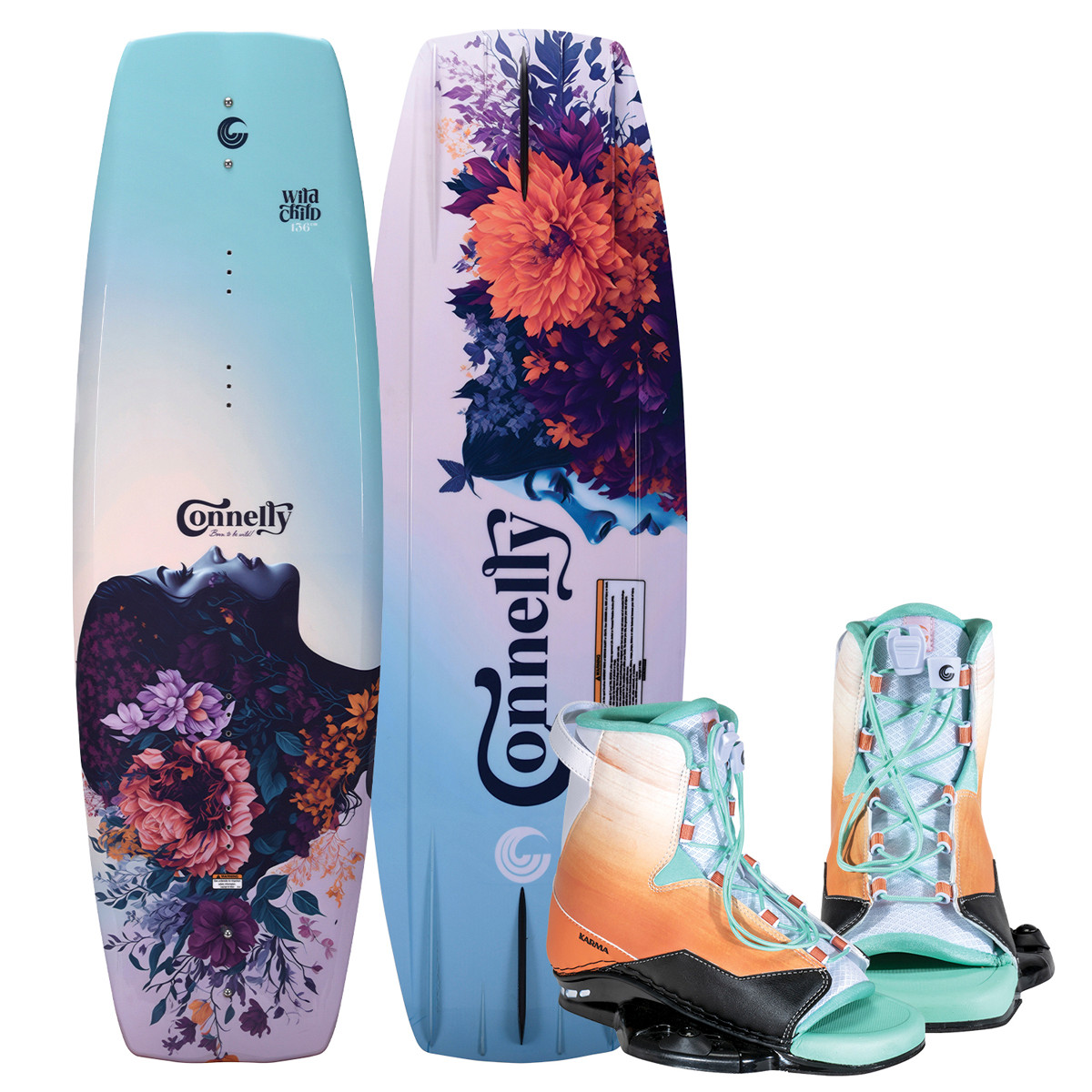 Connelly Wild Child 136 cm Women's Wakeboard Package with Karma