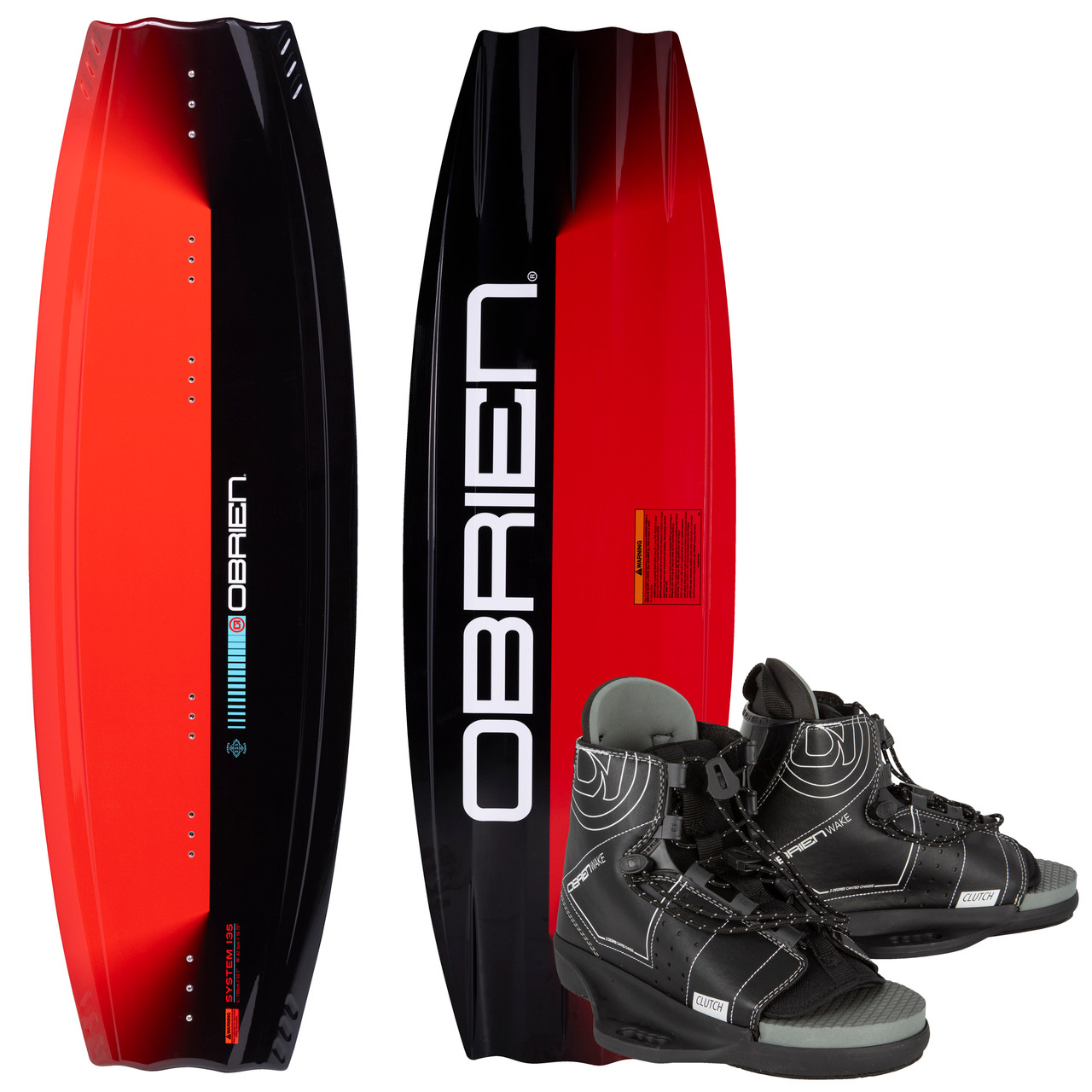 O'Brien System 135 cm Wakeboard Package With Clutch Bindings at