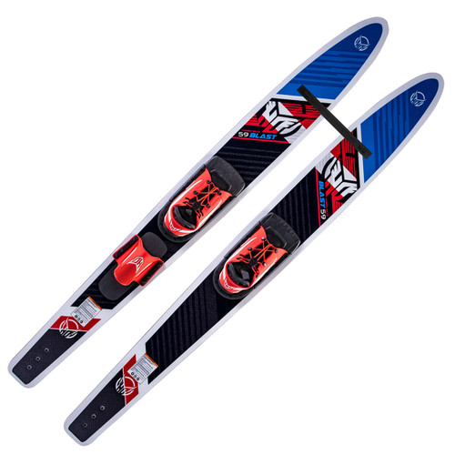 HO Sports Burner Combo Water Skis with Blaze Bindings & RTS for 