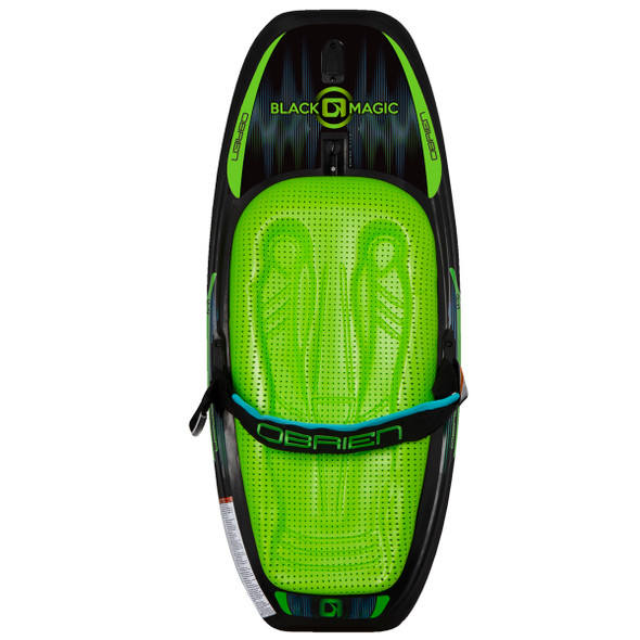 O'Brien Black Magic Kneeboard with Retractable Fins & Integrated Hook