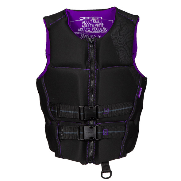 O'Brien Women's Flex V-Back Neo Vest - Black/Purple