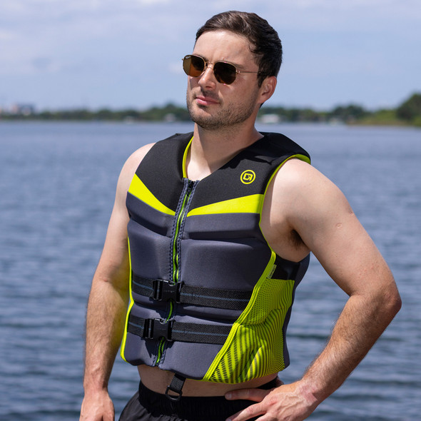 O'Brien Men's Flex V-Back  Neo Vest Green