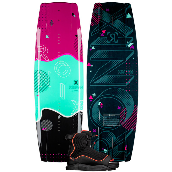 Ronix Krush 130 cm Wakeboard Package with Luxe Bindings