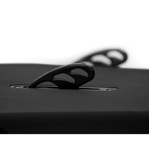 O'Brien Black Magic Kneeboard with Retractable Fins & Integrated Hook