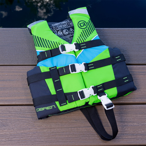 O'Brien Child Nylon Life Jacket Green