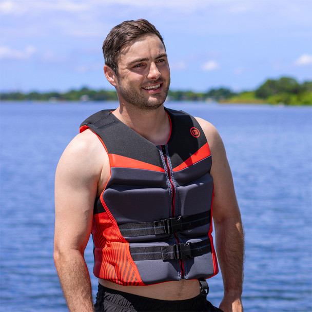 O'Brien Men's Flex V-Back  Neo Vest Red