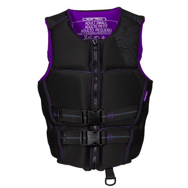O'Brien Women's Flex V-Back Neo Vest - Black/Purple
