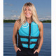 O'Brien Women's Traditional Neo Vest - Black / Aqua