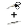 Special Offer! 7.5" Trauma Shears + Stainless Steel Tweezers