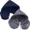 Neck Travel Pillow with a Hood