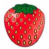 Gigantic Strawberry Beach Blanket