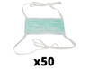 Israeli Surgical Face Mask Hypoallergenic with Nape Tie Strings - Box of 50 Units Israeli Surgical Face Mask Hypoallergenic with Nape Tie Strings - Box of 50 Units