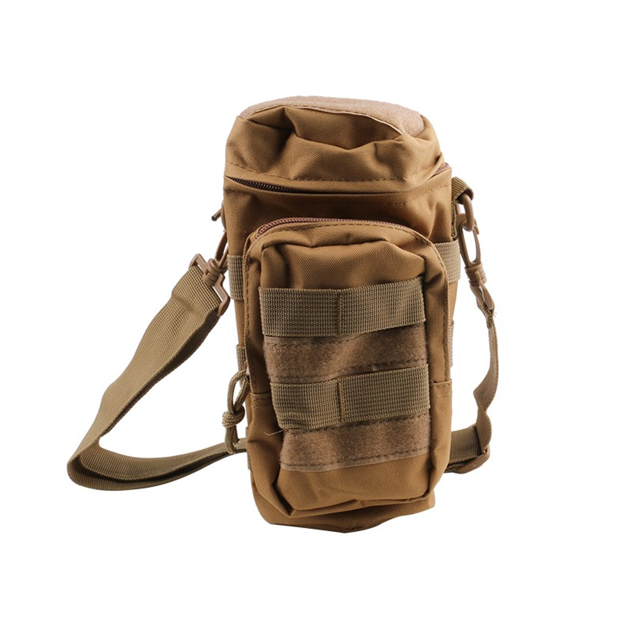 Tactical backpack with water clearance bottle holder