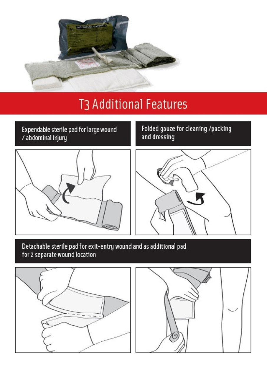 FIRSTCARE Civilian Trauma & Hemorrhage Control Bandage 10 x 17cm