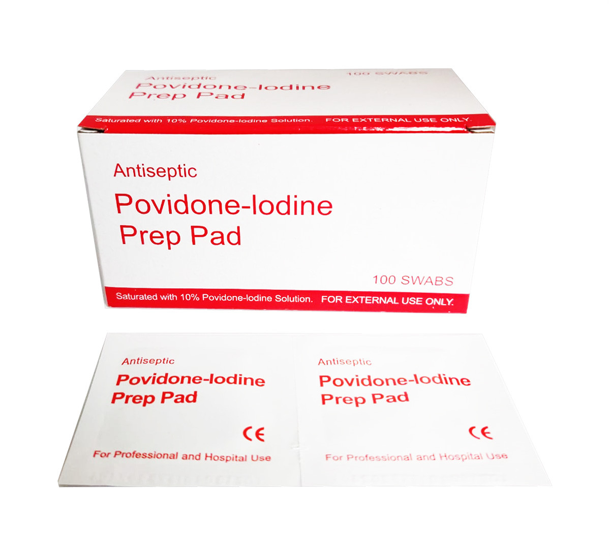 PovidoneIodine Prep Pads Pack of 100 Pads Israeli First Aid