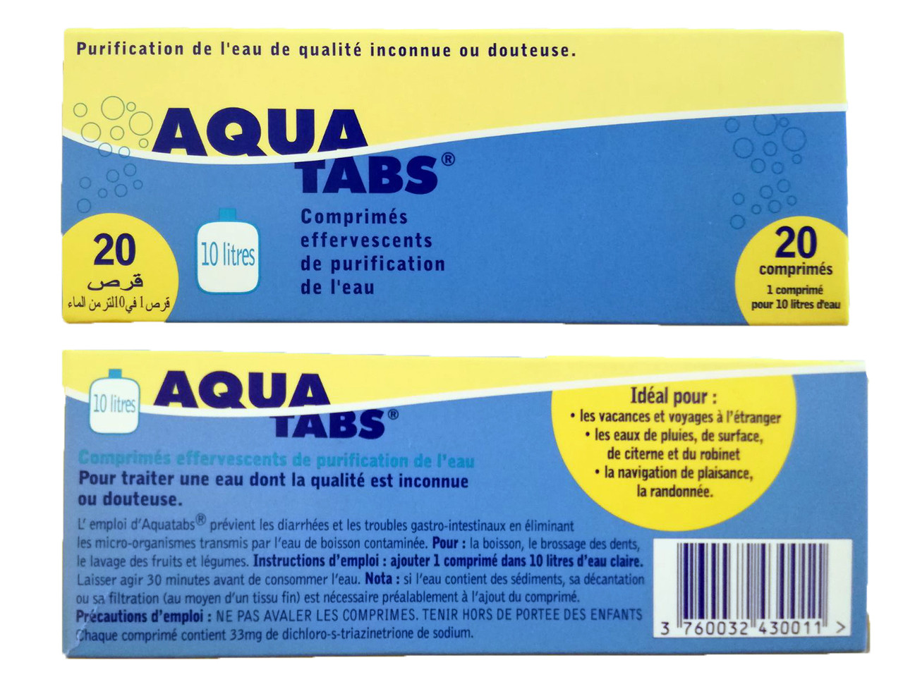 Aquatabs Dosage Chart