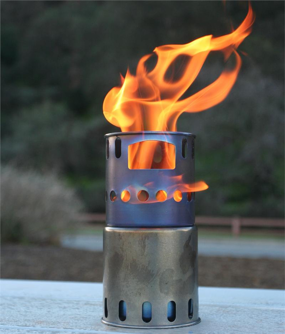 Titanium wood stove shop for ultralight backpacking