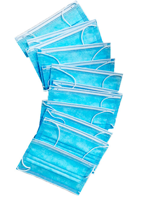 50 Surgical Face Masks With Elastic Ear Loops 3 Ply Israeli First Aid