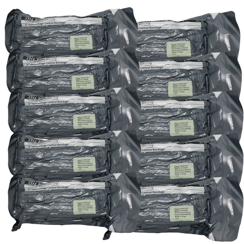 6" Israeli Bandage with Pressure Bar - Lot of 10