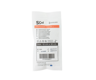 Large Hemostatic Gauze Pad 10x20 cm SidaCel - Israeli First Aid