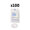 Pack of 100 Medi Plus Adhesive Oval-Shaped Eye Pad