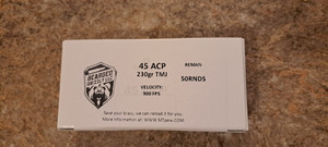 REMANUFACTURED 45 ACP 230GR REMANUFACTURED 45 ACP 230GR