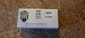 9MM PARA 115GR XTP (50CT BOX = 2X+ OTHER BRANDS) 9MM PARA 115GR XTP (50CT BOX = 2X+ OTHER BRANDS)