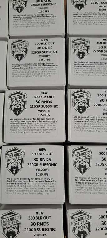 NEW 300 BLACKOUT SUBSONIC 30CT BOX