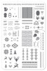 Clear Jelly Stamper Purl Girl nail stamping plate. Available in the USA at www.lanternandwren.com.