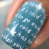 Clear Jelly Stamper Caroling We Will Go! nail stamping plate. Available in the USA at www.lanternandwren.com.