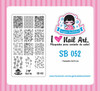 Sugar Bubbles SB052 nail stamping plate, available in the USA at www.lanternandwren.com.