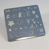 Clear Jelly Stamper Infinite Flower nail stamping plate. Available in the USA at www.lanternandwren.com.